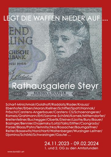 Plakat - Antikrieg Rathausgalerie Steyr