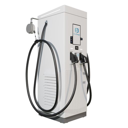 Vorschau Bild von Seitenansicht: CompactCharger der Firma EnerCharge - Modell
ECC400 Ultra schnelles Laden für PKW - LKW - Busse - ausgestattet
mit der neuen Messkapsel