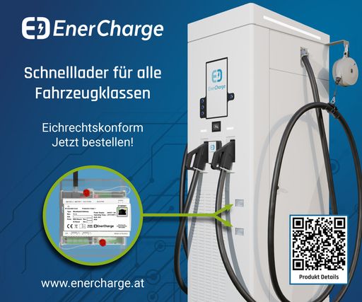 Vorschau Bild von Neu entwickelte Messkapsel der Firma EnerCharge GmbH Die von
EnerCharge in-house entwickelte DC-Messkapsel erfüllt die
Anforderungen des eichrechtskonformen Ladens mit Gleichstrom (DC)
nach dem deutschen Mess- und Eichgesetzt (MessEG) und der deutschen
Mess- und Eichverordnung (MessEV). Die EnerCharge-Messkapsel dient
darüber hinaus der eichrechtskonformen Anzeige der Zeit, sodass
Park- oder Blockiergebühren ebenfalls gesetzeskonform abgerechnet
werden können.