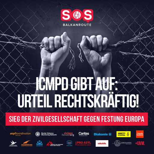 Der SLAPP Prozess gegen SOS Balkanroute führte zur
Solidarisierung von über 50 nationalen und internationalen
Organisationen.