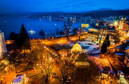 Vorschau Bild von Blick auf den Veldener Lichterpark und die Veldener Bucht