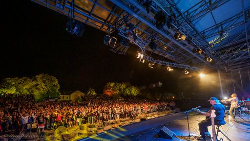 Donaubühne Tulln - Stimmungsbild - Wolfgang Ambros
und Band Live