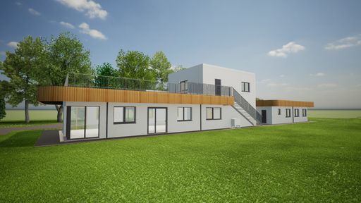 Vorschau Bild von Blick in die Zukunft. Die Visualisierung des neuen
Vereinshauses im Trendsportzentrum Prater, umgesetzt durch HARTL
HAUS, gibt einen Vorgeschmack auf die moderne und einladende
Sportstätte im Herzen Wiens.