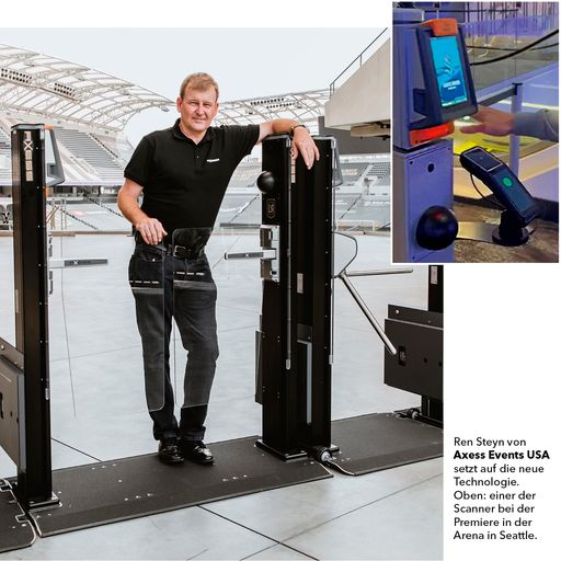  Ren Steyn, Axess Americas Events, setzt auf die
neue Technologie.