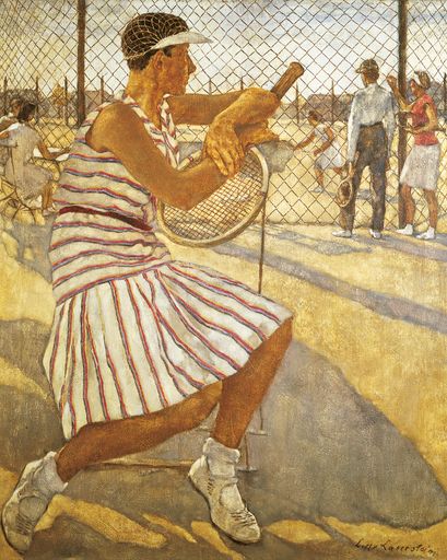 Vorschau Bild von Ausstellung Neue Sachlichkeit in Deutschland,
Leopold Museum: Lotte Laserstein 1898–1993, Tennisspielerin, 1929,
Öl auf Leinwand, 110 × 95,5 cm, Privatbesitz, Foto:
Lotte-Laserstein-Archiv Krausse, Berlin © Bildrecht, Wien 2023