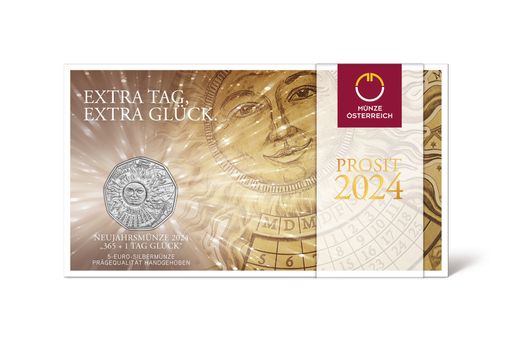  Eine besondere 5-Euro-Münze, ein besonderes
Neujahrsgeschenk für ein besonderes Jahr: 2024 ist ein Schaltjahr
und schenkt uns einen Tag.