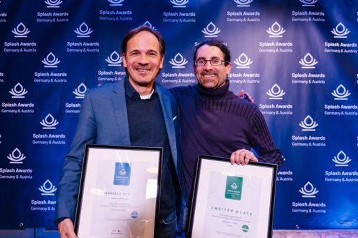  Splash Awards 2023 Preisträger drunomics bei der
Preisverleihung in Mannheim