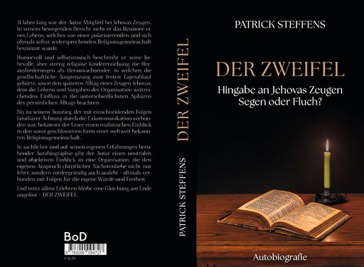  Buchdruck "Der Zweifel", Vorder - und Rückseite