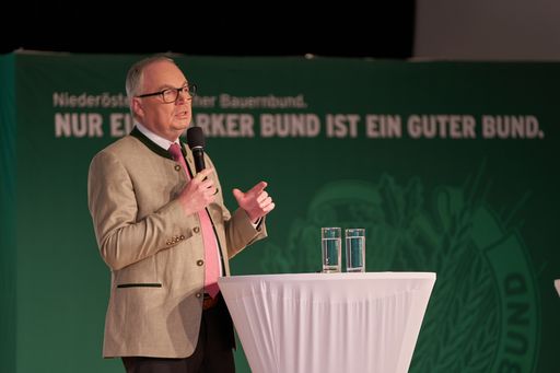 Obmann LH-Stv. Stephan Pernkopf bei seiner Rede vor
den Mitgliedern des Landesbauernrates