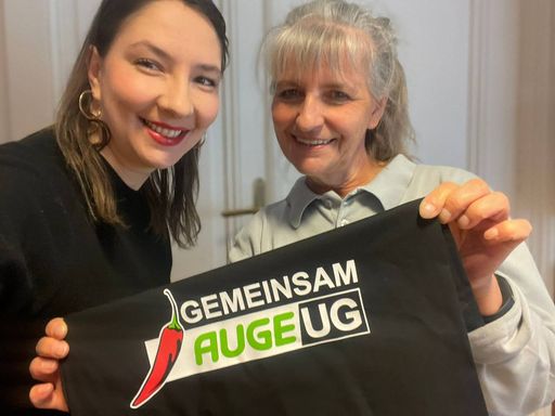  Karin Stanger, AUGE/UG-Bundessprecherin und Maria Mauk,
Spitzenkandidatin Liste GEMEINSAM AUGE/UG zur AK-Wahl im Burgenland