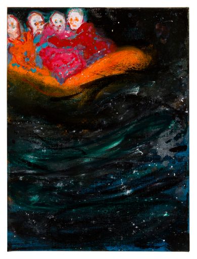 Akademie Auktion 2024: Daniel Richter und wieder,
2023 Öl auf Leinwand, 40 x 30 cm Ausrufungspreis: 15000 Euro