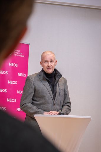 Fritz Grams, NEOS Spitzenkandidat bei der AK Wahl
