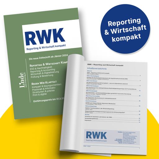 RWK - Reporting & Wirtschaft kompakt startet mit
Jänner 2024