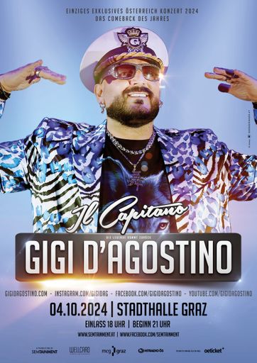 Eventplakat-Gigi D´Agostino Stadthalle Graz