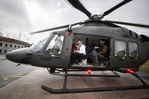 Verteidigungsministerin Tanner informierte über die
neuen Hubschrauber AW169 Leonardo in Aigen im Ennstal.