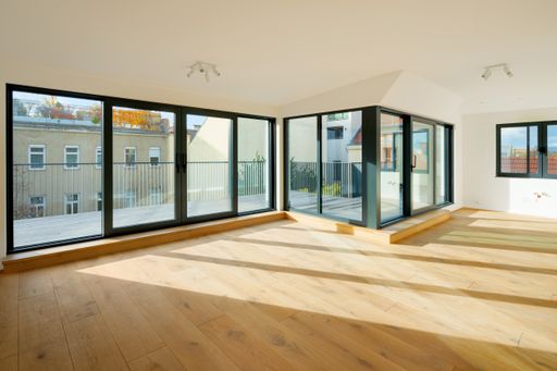 Vorschau Bild von Im Dachgeschoß THE COREs wurden 3 attraktive
Penthouses samt weitläufigen Freiflächen neu errichtet.