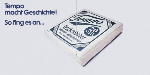 So fing alles an: 1929 bringt Tempo das erste Papiertaschentuch
als hygienische Alternative zum Stofftaschentuch auf den Markt / Die
Verwendung dieses Bildes für redaktionelle Zwecke ist unter
Beachtung aller mitgeteilten Nutzungsbedingungen zulässig und dann
auch honorarfrei. Veröffentlichung ausschließlich mit
Bildrechte-Hinweis.
