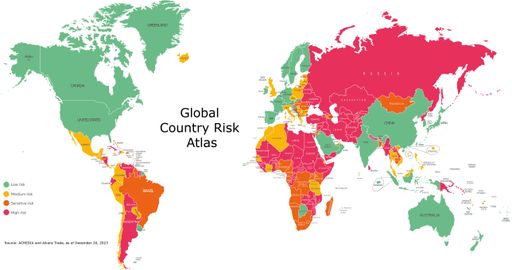 Vorschau Bild von Global Country Risk Atlas von Acredia und Allianz
Trade