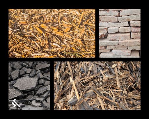 Vorschau Bild von Auswahl von Fraktionen im Bereich biogene
Reststoffe und Baumaterialien