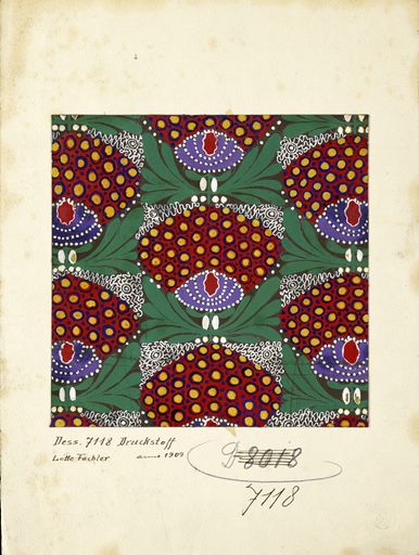 Vorschau Bild von LOTTE FOCHLER-FRÖMEL 1884–1972, Dessin Nr. 7118,
1909, Gouache auf Papier, 32 × 23,9 cm, Backhausen-Archiv