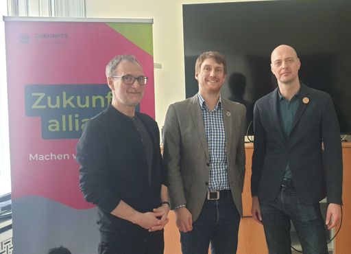 Sprecher der Zukunftsallianz: Dr. Barth, Dr. Huppmann, DI Kdolksy
(v.l.n.r.)