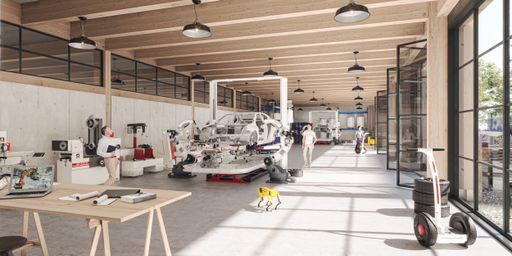 Vorschau Bild von Visualisierung Gewerbebereich Timber Factory