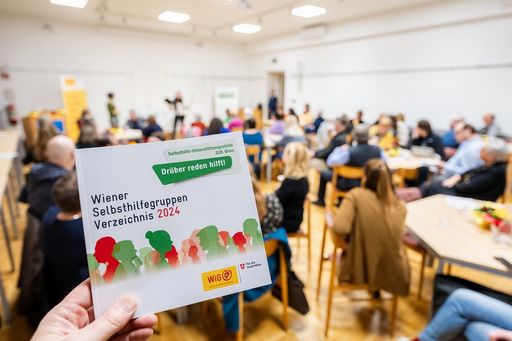 Das neue Wiener Selbsthilfegruppen Verzeichnis 2024
wurde beim Selbsthilfe-Stammtisch vor zahleichen Vertreter*innen von
Selbsthilfegruppen präsentiert.
