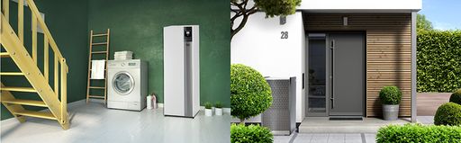 Monoblock Wärmepumpe für dichtbebaute Gebiete