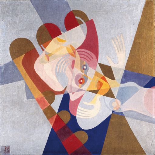 My Ullmann, Bescheiden, 1925 Tempera auf Leinwand ©
Kunstsammlung und Archiv, Universität für angewandte Kunst Wien,
Inv. Nr. 10.008/B