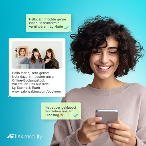  Mit websms von LINK Mobility können Unternehmen
jetzt ganz einfach auch über WhatsApp mit ihren Kunden
kommunizieren.