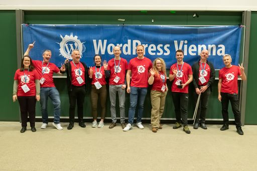 Vorschau Bild von Die Organisatorinnen und Organisatoren des WordCamp
Vienna