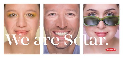  Mit einer neuen Werbekampagne will Fronius die
Trendwende am heimischen Solarmarkt einläuten – „We are Fronius“
wächst weiter und wird zu „We are Solar“.
