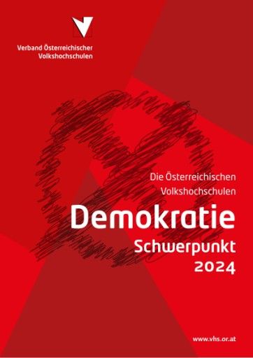 VHS-Broschüre zum Jahresschwerpunkt Demokratie