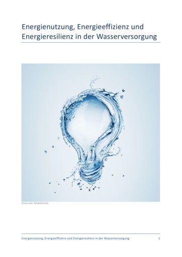 Vorschau Bild von Studie „Energienutzung, Energieeffizienz und Energieresilienz in der Wasserversorgung“