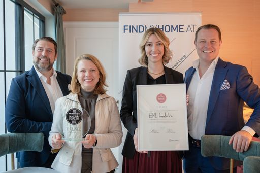 Vorschau Bild von FINDMYHOME.AT-Awards 2024: Bernd Gabel-Hlawa,
Ingrid Neugebauer, Karina Schunker, Benedikt Gabriel