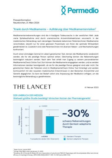 Vorschau Bild von Pressemitteilung Krank durch Medikamente