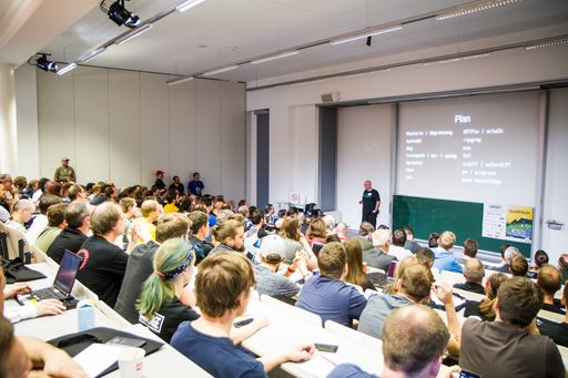  Veranstaltungsbild , Vortrag bei den Linuxtagen