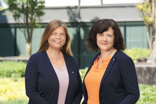  DI Verena Seebacher und Mag. Karin Schlemaier,
Vorstandsteam der NÖVK
