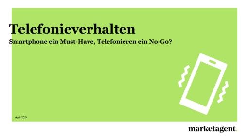 Vorschau Bild von Pressecharts zur Online-Studie Telefonieverhalten im Generationenvergleich
