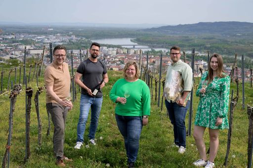  In den Weinbergen über Krems präsentiert das Team des
Stadtmarketing Krems gemeinsam mit der Agentur Branding Brothers den
neuen Werbeauftritt der Stadt Krems unter dem Motto "Kremser Summer
of Wine".