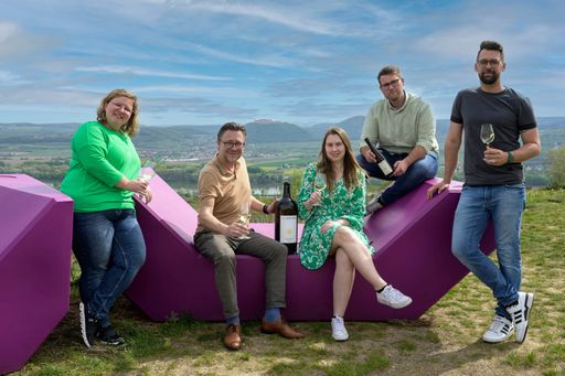 Vorschau Bild von In den Weinbergen über Krems präsentiert das Team des
Stadtmarketing Krems gemeinsam mit der Agentur Branding Brothers den
neuen Werbeauftritt der Stadt Krems unter dem Motto "Kremser Summer
of Wine".