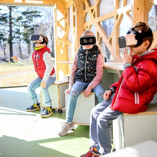 Vorschau Bild von Das "Spähikel" der Bundesforste wird drei Tage lang
im Grazer Stadtpark aufgestellt