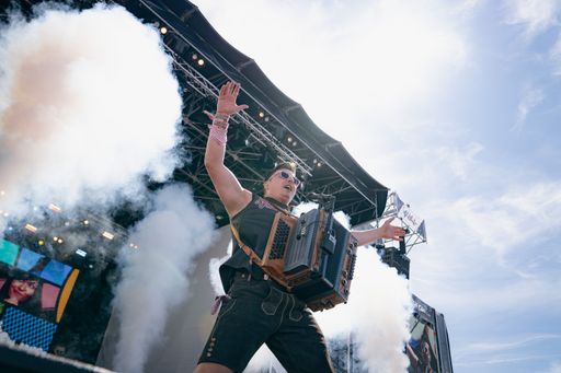  Andreas Gabalier beim Top of the Mountain Spring
Concert auf der Idalp in Ischgl.