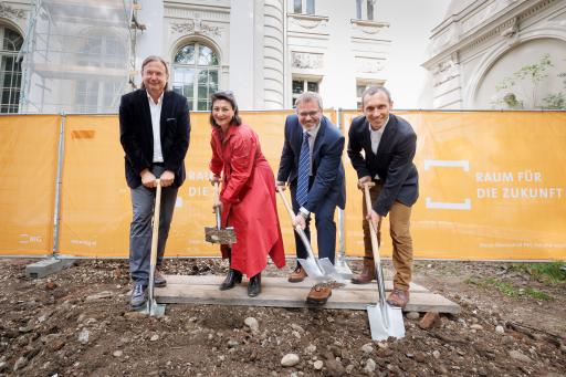 Spatenstich in der künftigen CSH-Location in der
Metternichgasse 8 im 3. Bezirk in Wien