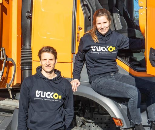 Truckoo-Gründer:innen Julia Unützer und Max Füchsl