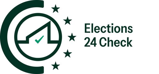 Vorschau Bild von Als gemeinsame Datenbank des European Fact-Checking
Standards Network (EFCSN) bietet das Projekt "Elections24Check"
Bürgerinnen und Bürgern kostenlos Beiträge von über 40
Faktencheck-Organisationen aus mehr als 30 Ländern.