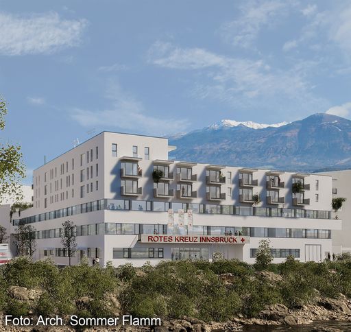  Visualisierung neues Rotkreuz-Zentrum Innsbruck - Ansicht 1