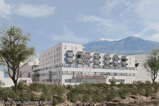 Vorschau Bild von Visualisierung neues Rotkreuz-Zentrum Innsbruck - Ansicht 2
