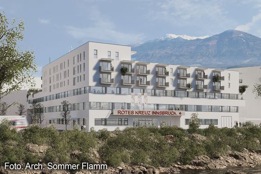 Vorschau Bild von Visualisierung neues Rotkreuz-Zentrum Innsbruck - Ansicht 3