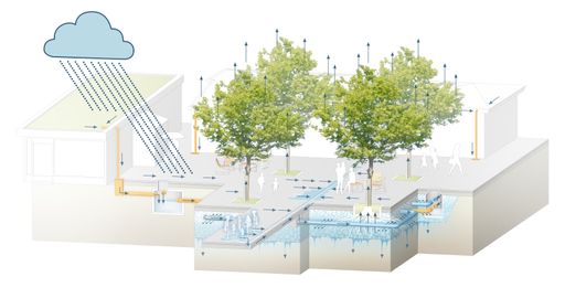 Vorschau Bild von Das Schwammstadtprinzip auf dem
Johann-Nepomuk-Vogl-Platz in Wien-Währing